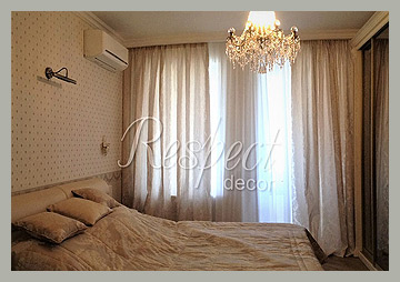 Недорогие жаккардовые шторы в спальню. Цена от 35 000 руб.